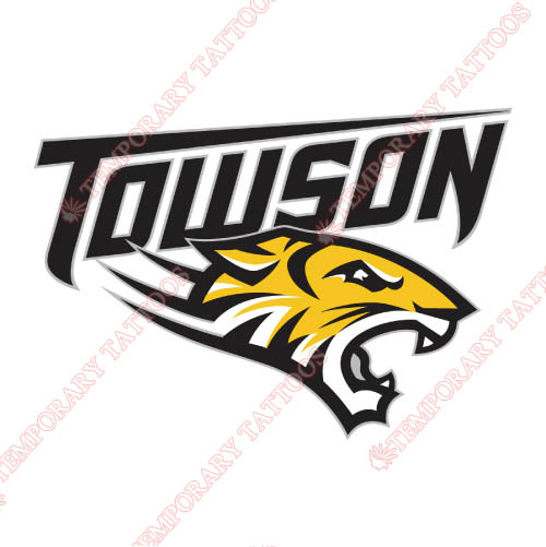 Towson Tigers Customize Temporary Tattoos Stickers NO.6582